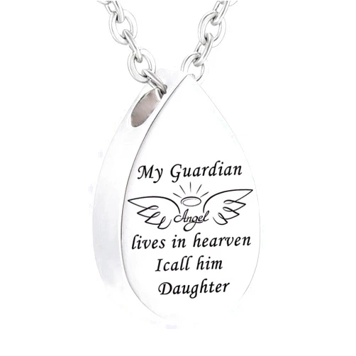 UGBJ Cremation Necklaces For Ashes Jewelry Jewelry Urn Necklace with Olive Branch Urn Pendant Memorial Souvenirs Asy Holder Water Droplet Pendant (Engraving) ashes urns cremation keepsake memorial