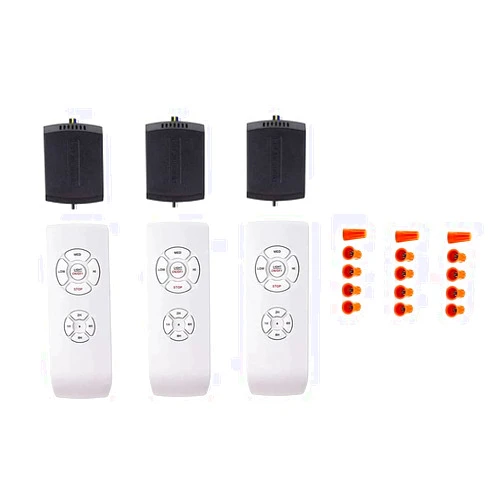 Smekitlly 3 Pack Universal Small Size Ceiling Fan Remote Control Kit, Mini Wireless Remote Control and Receiver Kits for Ceiling Fan Lamp