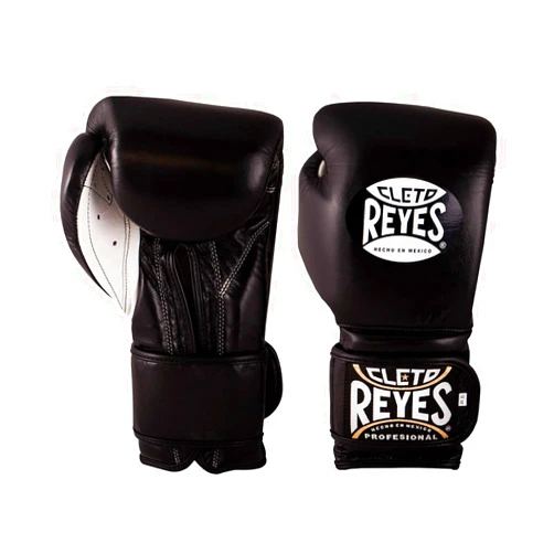 Cleto Reyes Hook & Loop Training Gloves 16 OZ BLACK