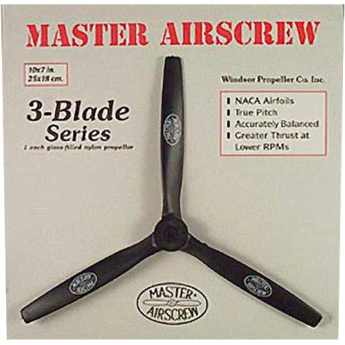 Master Airscrew/Windsor Propeller 3 Blade Series Propeller 10 x 7 MAS1070T Propellers Fuel Powered Plane