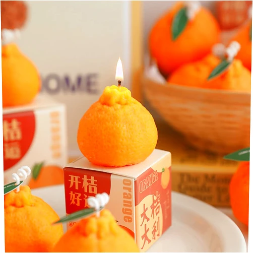 Loaengeo Mini Fruit Scented Candles, Home Decor Candle, Scented Candle Party Christmas Home Decoration Gifts Room Decor 1pcs Aromatherapy