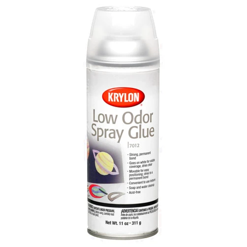 Krylon K07012000 Spray Glue, Low Odor Glue, 11oz
