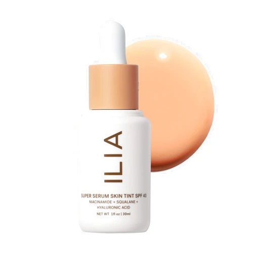 ILIA - Super Serum Skin Tint SPF 40 | Non-Comedogenic, Vegan, LIghtweight to Help Against Blue Light, + Pollution while Hydrating, Smoothing, + Refining (Kai ST6.5, 1 fl oz | 30 ml)