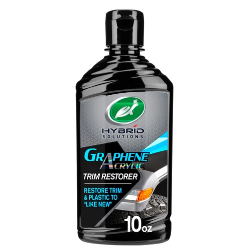 Turtle Wax 53838 Hybrid Solutions Graphene Acrylic Trim Restorer, Brings Dull Faded Exterior Plastic and Trim Back to Life Permanently, Protects from Future Damage, 10 oz. (Pack of 1)