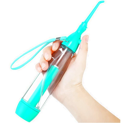 Patelai Water Dental Flosser for Teeth Oral Irrigator Water Teeth Cleaner Non Electric Portable Affordable Oral Irrigator Cordless Manual Air Pressure Simple Operation for Home and Travel