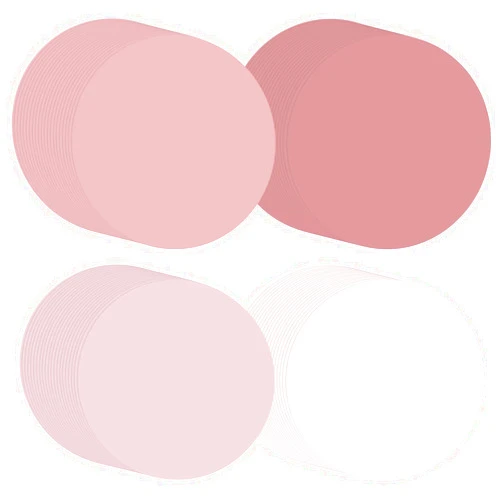 Moinchore 100 Pcs Paper Disposable Place Mats Paper Table Placemats for Dining Table Tea Party Holiday Wedding Banquet Supplies Decor(Wedding Pink,13 Inches)