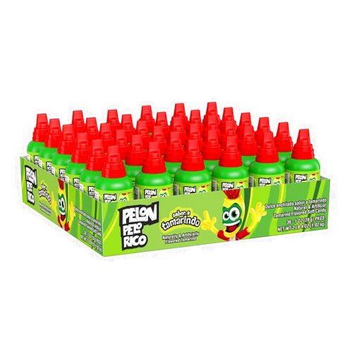 Pelon Pelo Rico LORENA-PELON PELON PELO RICO Tamarind Candy Bottles, 1 oz (36 Count)