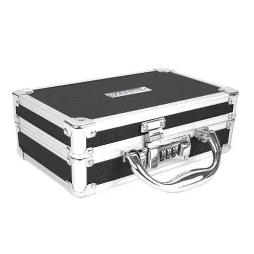 Vaultz Medicine Safe Case w/Combination Lock - Pack of 3 Cases, 8.35 x 5 x 2.5