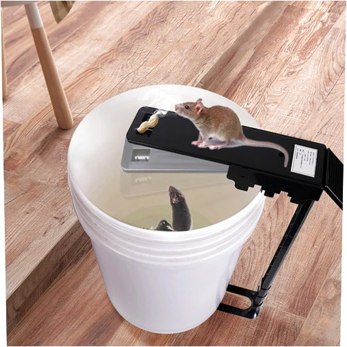 LEFEDA Mouse Trap Bucket,Walk The Plank Rat Trap Mice Traps for House,Humane Rat Trap Auto Reset,Rat Trap Bucket Spinner Ramp Included Sanitary Safe Mousetrap Catcher for Indoor Outdoor