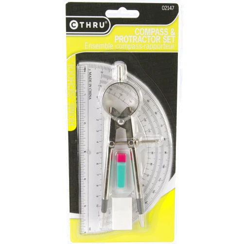 Acme United Corporation Westcott Compass and Protractor Set, 6-Inch