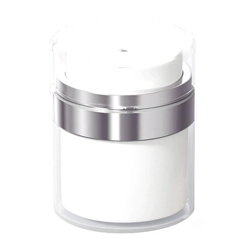 XAOUS FAYDOVE Cream Jar Vacuum Bottle,Thicken Small Empty Airless Cosmetic Container Lotion Dispenser With Pump -Travel Containers For Creams, Gels LotionsLeak Proof, Airless Pump Bottles