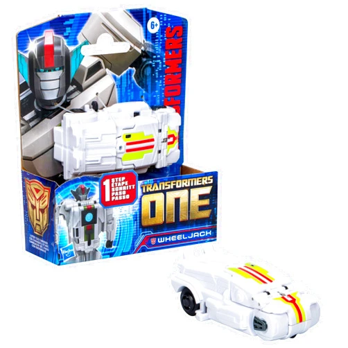 Transformers One Cog Changer Wheeljack 4-Inch Robot Action Figure, Interactive Toys for Boys and Girls Ages 6 and Up