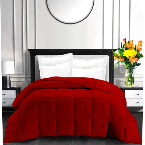 Tanya Linen 100% Cotton, 500 Thead Count,300GSM Microfiber Duvet Insert - Box Stitched, Comforter Size-Super Queen (92