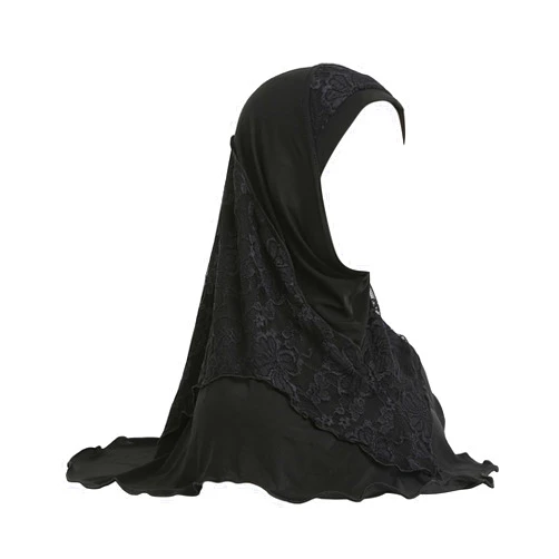 ANKOMINA Women Muslim Hijab Head Wrap Scarf Fashion Lace Head Scarf Headwear Hair Cap Shawl