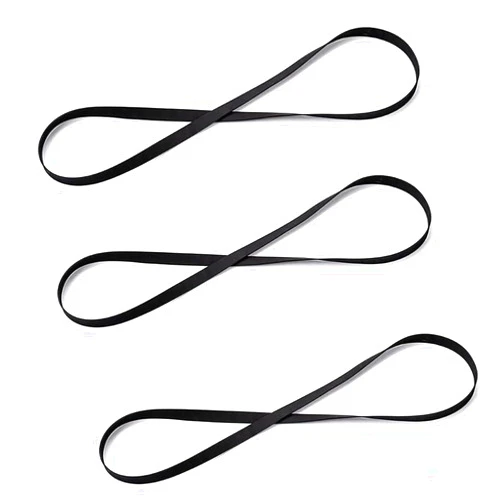 WISEAL 3 Pieces Turntable Belt Machine Recorder Rubber Belt for Repair Replacement Maintenance Most Kinds of Belt-Driven Turntables, 172MM