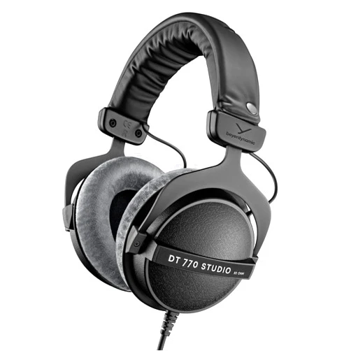 beyerdynamic DT 770 Pro Studio Headphones - Over-Ear, Closed-Back, Professional Design for Recording and Monitoring (80 Ohm, Grey)