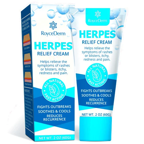 Roycederm Herpes Relief Cream, Herpes Treatment for Women, Natural Herpes Treatment Genital, Gentle Cream for Herpes Sufferers Genital