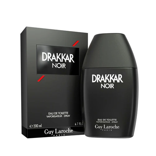 Guy Laroche Drakkar Noir Iconic Designer Fragrance - Intense & Powerful Eau de Toilette - Fougere Blend & Aromatic Spices - Long Lasting Mens Cologne - Day and Evening Scent