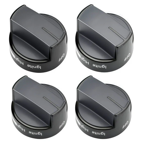 Funmit Upgraded W10339442 Stove Knobs Replacements for Whirlpool Gas Range, Replaces WPW10339442VP, 2311008, AP6019877, PS11753188, EAP11753188, 4 Pack