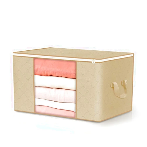 Comfort and eez Collapsible Storage Bag For Bedroom, Office, Kids playroom, Underbed use (Beige, 1 Count)