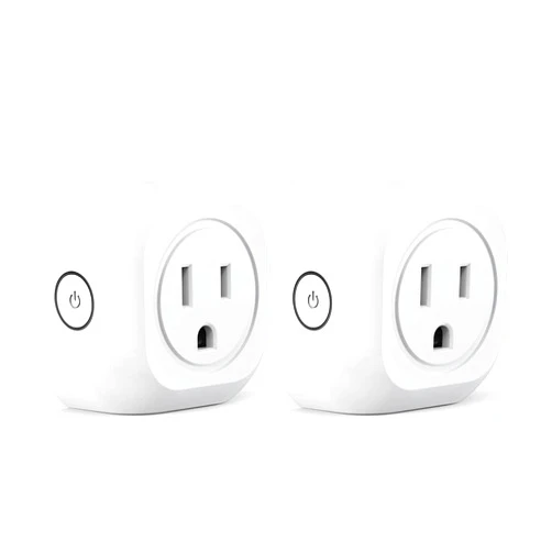 MONGERY Smart Plug Compatible with Alexa and Google Home, MONGERY WiFi Mini Outlet Remote Control with Timer Function, No Hub Required, 2.4GHz WiFi Only, FCC CE Certified, White(2 Pack)
