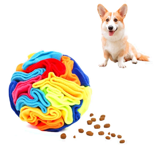 Ablechien Interactive Dog Toys Snuffle Ball for Dogs Encourage Natural Foraging Skills, Snuffle Ball Dog Puzzle Toys Treat Ball for Large Medium Small Dogs Machine Washable