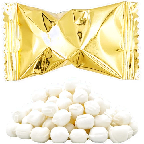 The Dreidel Company Gold Buttermints, Mint Candies, After Dinner Mints, Butter Mint Candy, Fat-Free, Individually Wrapped (55 Pieces)