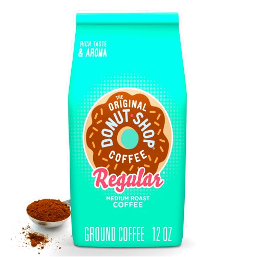 The Original Donut Shop Coffee, Regular, Medium Roast, Ground Coffee, 12 oz Bag