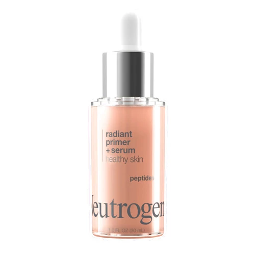 Neutrogena Healthy Skin Radiant Booster Primer & Serum, Skin-Evening Serum-to-Primer with Peptides & Pearl Pigments, Evens the Look of Skin's Tone & Smooths Texture, 1.0 fl. oz