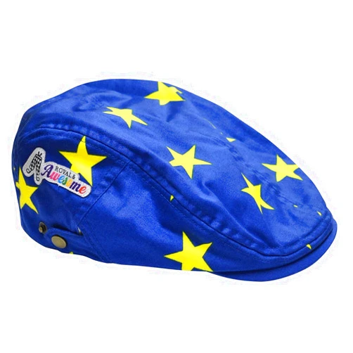 Royal & Awesome Men's Golf Flat Cap, Funny Golf Hats