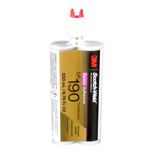 3M Scotch-Weld 87838 Epoxy Adhesive DP190, 200 mL, Translucent, 6.763 fl. oz.
