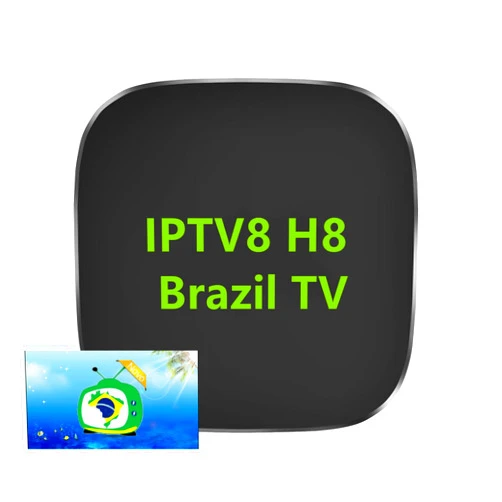 Kiaens 2024 IPTV8 H8 HD Box Brazil TV H8 Brazil Tv New Version Brazilian H8 Box Support 2.4GHz/ 5GHz WiFi 4K UHD Bluetooth 5.0 Brasil iptv Com Mais de 450+ Canais