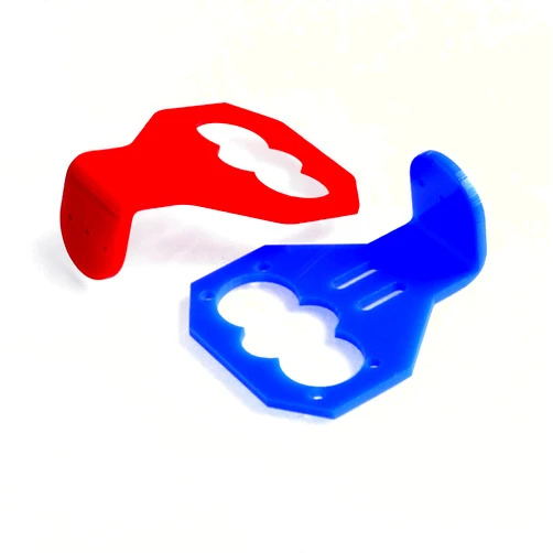 Bolsen 10PCS/LOT Ultrasonic Sensor Mounting Bracket for HC-SR04 Smart Car AL HC-SR04 HC SR04 HCSR04 Distance Sensor (10PC Red Blue Mounting Bracket)