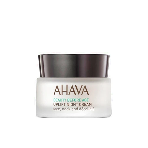 AHAVA Uplift Night Cream - Rich, Melting Night Cream to Lift, Firm & Tighten Skin, Anti-Aging Effect by Reducing Deep Wrinkles, Enriched with Exclusive Osmoter, Tripeptide 38 & Shea Butter, 1.7 Fl.Oz