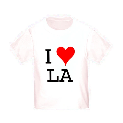 CafePress I Love LA Toddler T Shirt Cute Toddler Graphic Tee, 100% Cotton