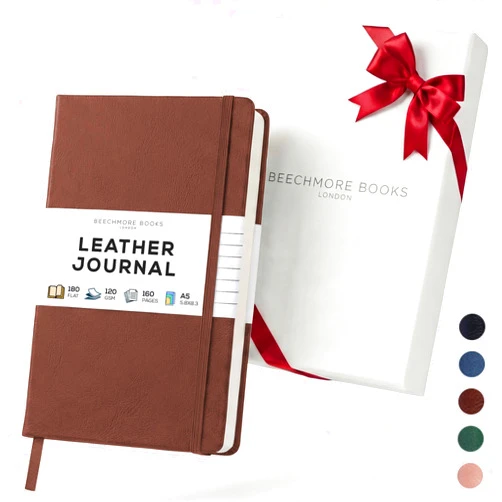 BEECHMORE BOOKS Premium Lined Journal Notebook, 5