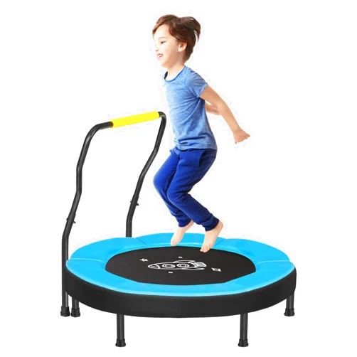 SONGMICS Trampoline for Kids, 3ft Mini Trampoline with Handlebar, Toddler Trampoline for Indoor and Outdoor, Max. Load 220 lb