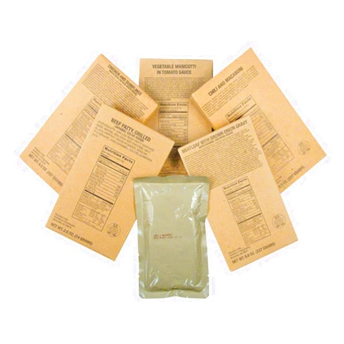 Captain Dave's 12 Military MRE Entrees,Meals Ready to Eat, MREs Case