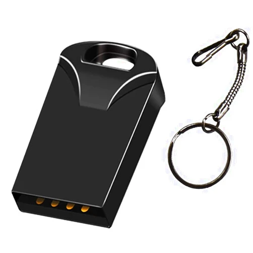 Kingdowin Mini 8GB USB Flash Drives Memory Sticks Thumb Drive Pen Drives with OTG & Type-C Transformer (Black)