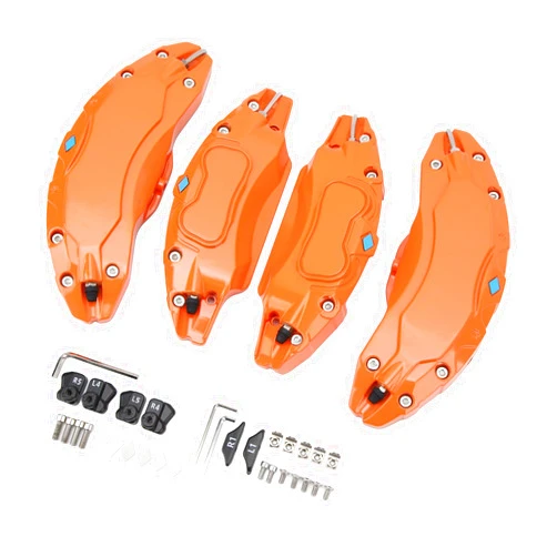 VINGVO 4pcs Front Rear High Strength Aluminum Alloy Brake Caliper Cover Caliper Trim For 19 20in Wheel Hub (Orange)