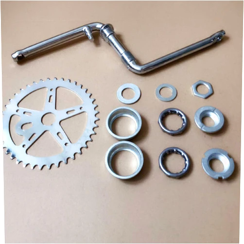 DONSP1986 2”Cup Wide Pedal Crank Kit, One-Piece Crank, for 2- Stroke Motor,Gas Motorized Bicycle 48cc/66cc/80cc