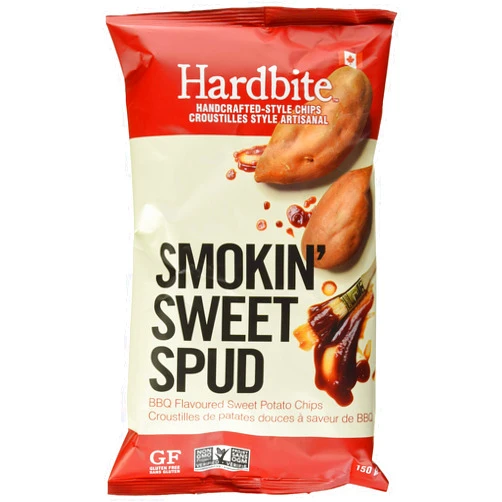 HARDBITE Smokin' Sweet Spud Sweet Potato Chips, 150 GR