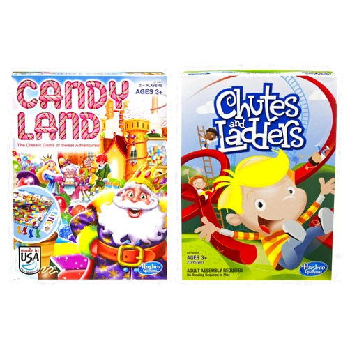 Hasbro Candyland and Chutes and Ladders Board Games