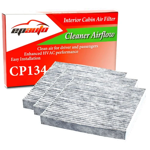 EPAuto CP134 (CF10134) Premium Cabin Air Filter includes Activated Carbon - 3 Pack