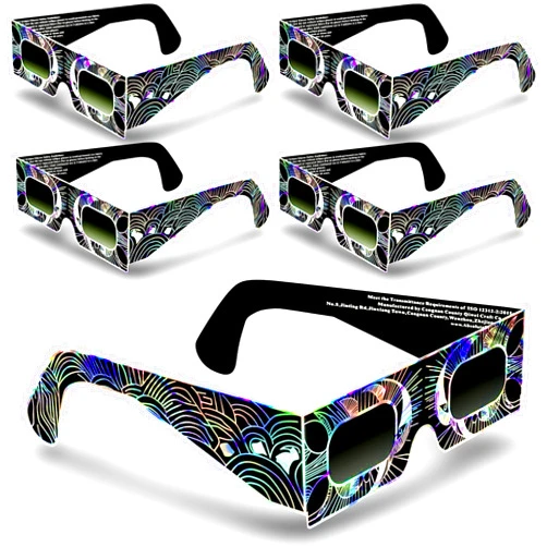 Gravitis Reflective Solar Eclipse Glasses - ISO 12312 - AAS Recognized Vendor - USA Made Filters - 2024 Total Solar Eclipse