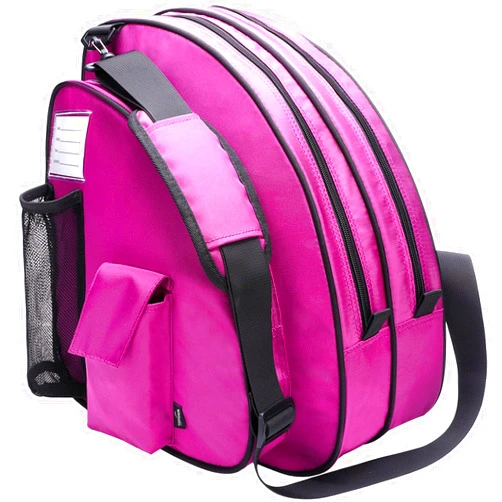 TOPOWN Ice Skate Bag Roller Skates Bag for Men Inline Skate Bag for Women Roller Skate Bag Premium Black Ice Skate Bag Rose Red Rollerblades Bag