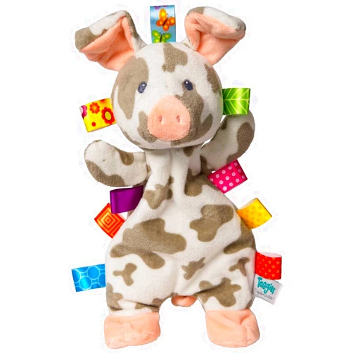 Mary Meyer Taggies Patches Pig Lovey Soft Toy , 12 Inch (Pack of 1)