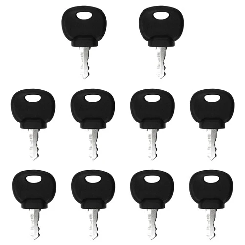 VIDABTE 14707 Heavy Equipment Ignition Key,Ignition Keys for Hamm Bomag Volvo Bobcat Caterpillar JCB New Holland Dynapac Terex Skytrak 14707 5755124 8035807 8U-9569 14603(10 packs)