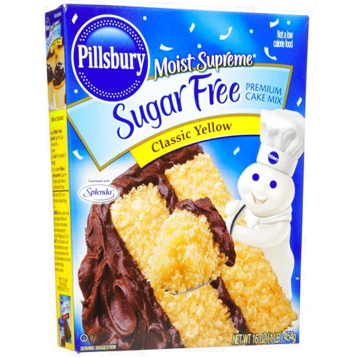 Pillsbury Moist Supreme Sugar Free Classic Yellow Cake & Cupcake Baking Mix, 16 Oz