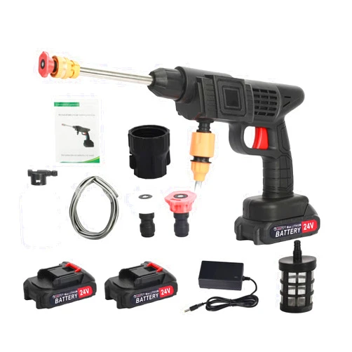 Hesitroad Cordless Pressure Washer,24V Electric Washer with 1500mAh Battery Powered 3-in-1 Nozzle 3.5 Mpa Handheld Power Cleanerfor Car Fence Floor Wall Cleaning & Garden Watering Cordless Power Wash